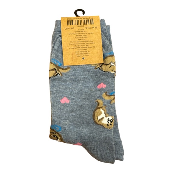 Gray Otter Print Socks “Mother like no Otter” - Picture 4 of 6